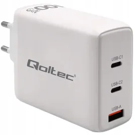 qoltec-ladowarka-sieciowa-100w-gan-or-5-20v-or-1-5-5a-or-2-x-usb-c-pd-or-1-x-u