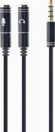 adapter-gembird-minijack-3-5mm-2x-minijack-0-2m-czarny-4pin