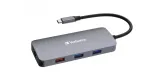 verbatim-adapter-hub-usb-c-hdmi-3xusb-a-sd-microsd-2xusb-c-eternet-alumi-stan-nowy