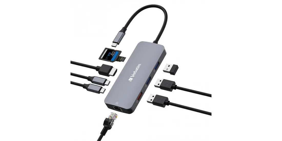 verbatim-adapter-hub-usb-c-hdmi-3xusb-a-sd-microsd-2xusb-c-eternet-alumi