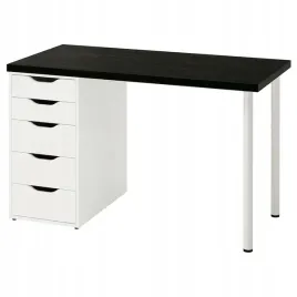 ikea-lagkapten-alex-biurko-czarnybraz-bialy-120x60-cm