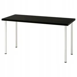 ikea-lagkapten-adils-biurko-czarnybraz-bialy-140x60-cm