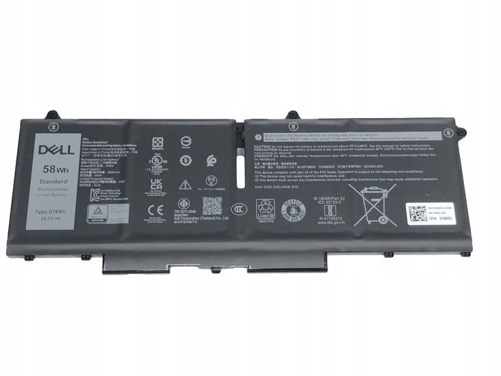 NOWA ORYGINALNA DELL Latitude 5330 5430 5530 TYPE 07KRV 58Wh DOSTAWA 2025