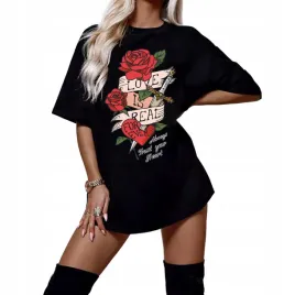 modna-sukienka-damska-mini-krotka-koszulka-oversize-na-lato-duzo-wzorow-xxl