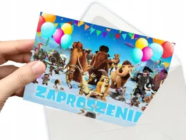 zaproszenie-epoka-lodowcowa-wiewior-na-urodziny-dziecka-koperta-gratis