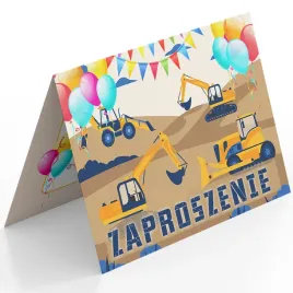 zaproszenie-koparka-budowa-spych-na-urodziny-dziecka-koperta-gratis