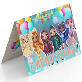 zaproszenie-rainbow-high-lalka-na-urodziny-dziecka-koperta-gratis