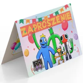 zaproszenie-rainbow-friends-na-urodziny-dziecka-koperta-gratis