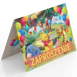zaproszenie-kubus-puchatek-na-urodziny-dziecka-koperta-gratis