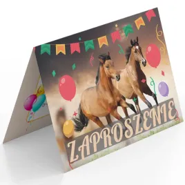zaproszenie-konie-na-urodziny-dziecka-koperta-gratis