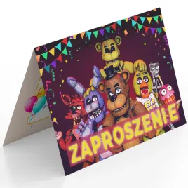 zaproszenie-five-nights-at-freddy-s-na-urodziny-dziecka-koperta-gratis