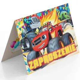 zaproszenie-blaze-i-mega-maszyny-na-urodziny-dziecka-koperta-gratis