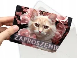 zaproszenie-kot-kotek-roze-na-urodziny-dziecka-koperta-gratis