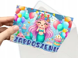 zaproszenie-syrenka-mala-slodka-na-urodziny-dziecka-koperta-gratis