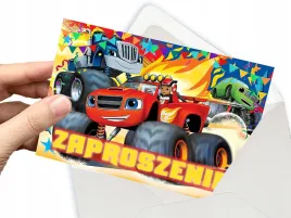 zaproszenie-blaze-i-mega-maszyny-na-urodziny-dziecka-koperta-gratis