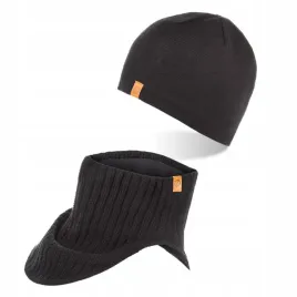 komin-meski-zimowy-komplet-czapka-beanie-czarna-z-polarem-brodrene