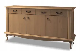 komoda-175x89x47-styl-ludwikowski-polki-szuflady-dab-lefkas-sosna-sniezna