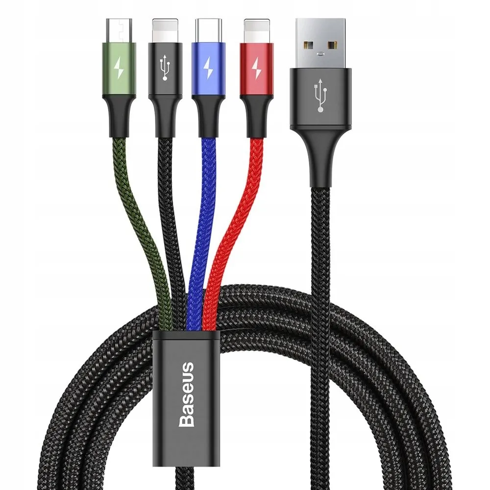 baseus-kabel-przewod-usb-4w1-2x-lightning-usb-typ-c-micro-usb-w-nylonow-stan-nowy