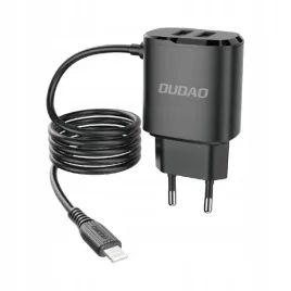 dudao-ladowarka-sieciowa-2x-usb-z-wbudowanym-kablem-lightning-12-w-czarny