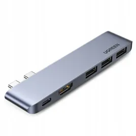 hub-ugreen-60559-2x-usb-c-usb-c-pd-thunderbolt-3-100w-4k-60-hz-10-gbp