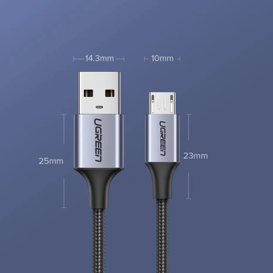 kabel-ugreen-us290-60146-usb-a-micro-usb-2-4a-1m-szary