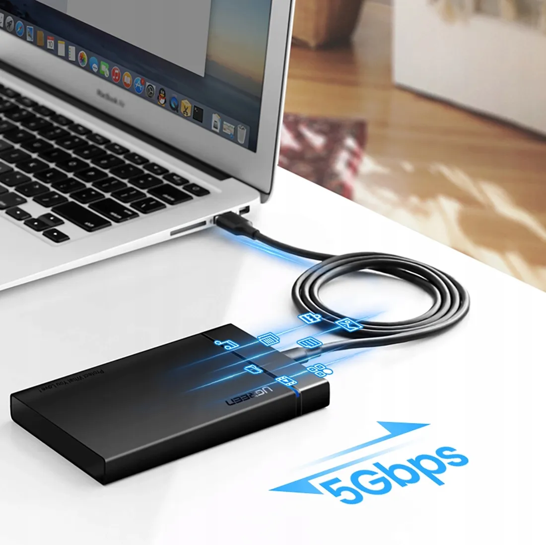 kabel-ugreen-us184-20883-usb-a-3-0-usb-c-3a-1-5m