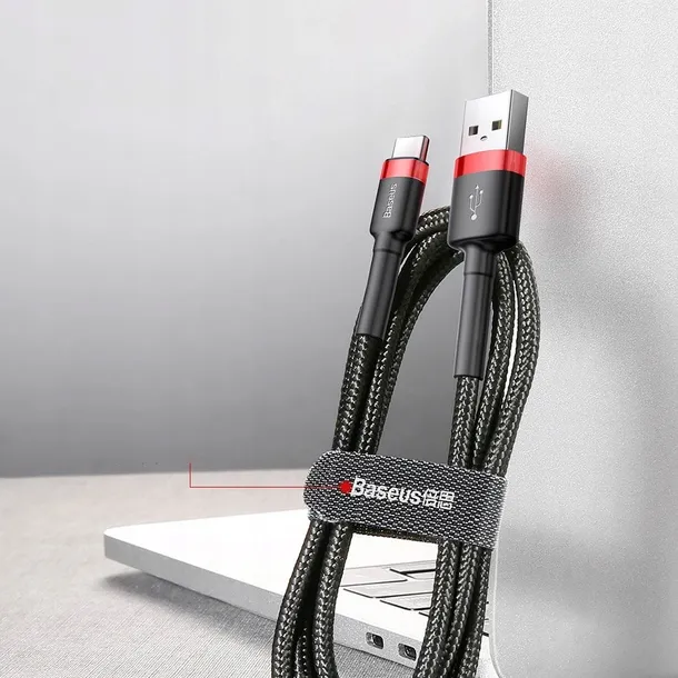 baseus-cafule-cable-kabel-przewod-usb-usb-c-qc3-0-2a-3m-stan-nowy-zlacza-usb-usb-typ-c