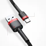 baseus-cafule-cable-kabel-przewod-usb-usb-c-qc3-0-2a-3m-stan-nowy-konstrukcja-oplot