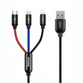 kabel-baseus-three-primary-colors-3w1-usb-a-micro-usb-lightning-usb-c