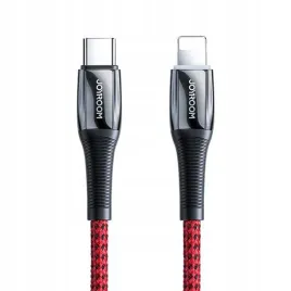 kabel-joyroom-usb-c-apple-lightning-pd-20w-2-4a-1-2m-czerwony