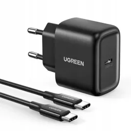 ugreen-szybka-ladowarka-sieciowa-usb-c-25w-pd-kabel-usb-c-2m-czarny
