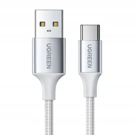 kabel-ugreen-us288-60130-usb-a-usb-c-qc-3-0-3a-0-5m-bialy
