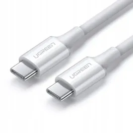 ugreen-kabel-przewod-usb-typ-c-meski-na-typ-c-meski-1-m-bialy-us300