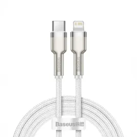 kabel-baseus-cafule-series-metal-data-usb-c-lightning-20w-pd-1-m-bialy
