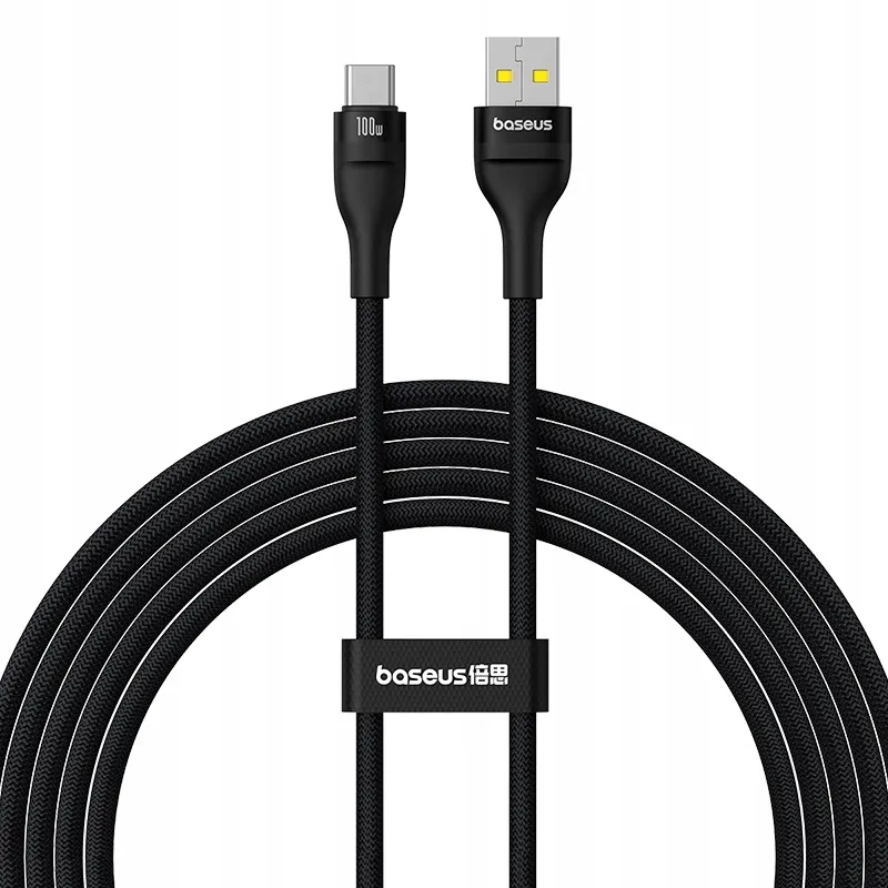 kabel-baseus-flash-2-usb-a-usb-c-100w-2-m-czarny-stan-nowy