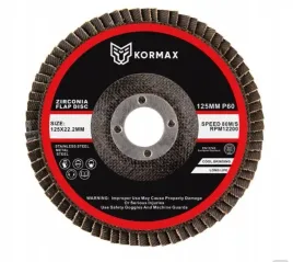 lamelka-sciernica-listkowa-wypukla-fi-125mm-gr-p60-kormax-cyrkon-inox