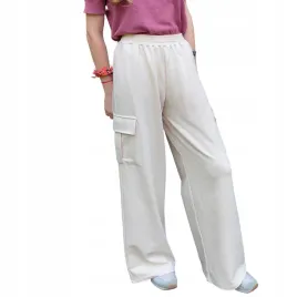 spodnie-bojowki-cargo-dziewczece-cztery-kieszenie-ecru-134-8-lat