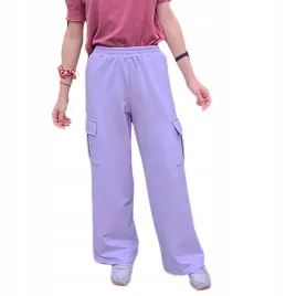 spodnie-bojowki-cargo-dziewczece-cztery-kieszenie-fiolet-134-8-lat