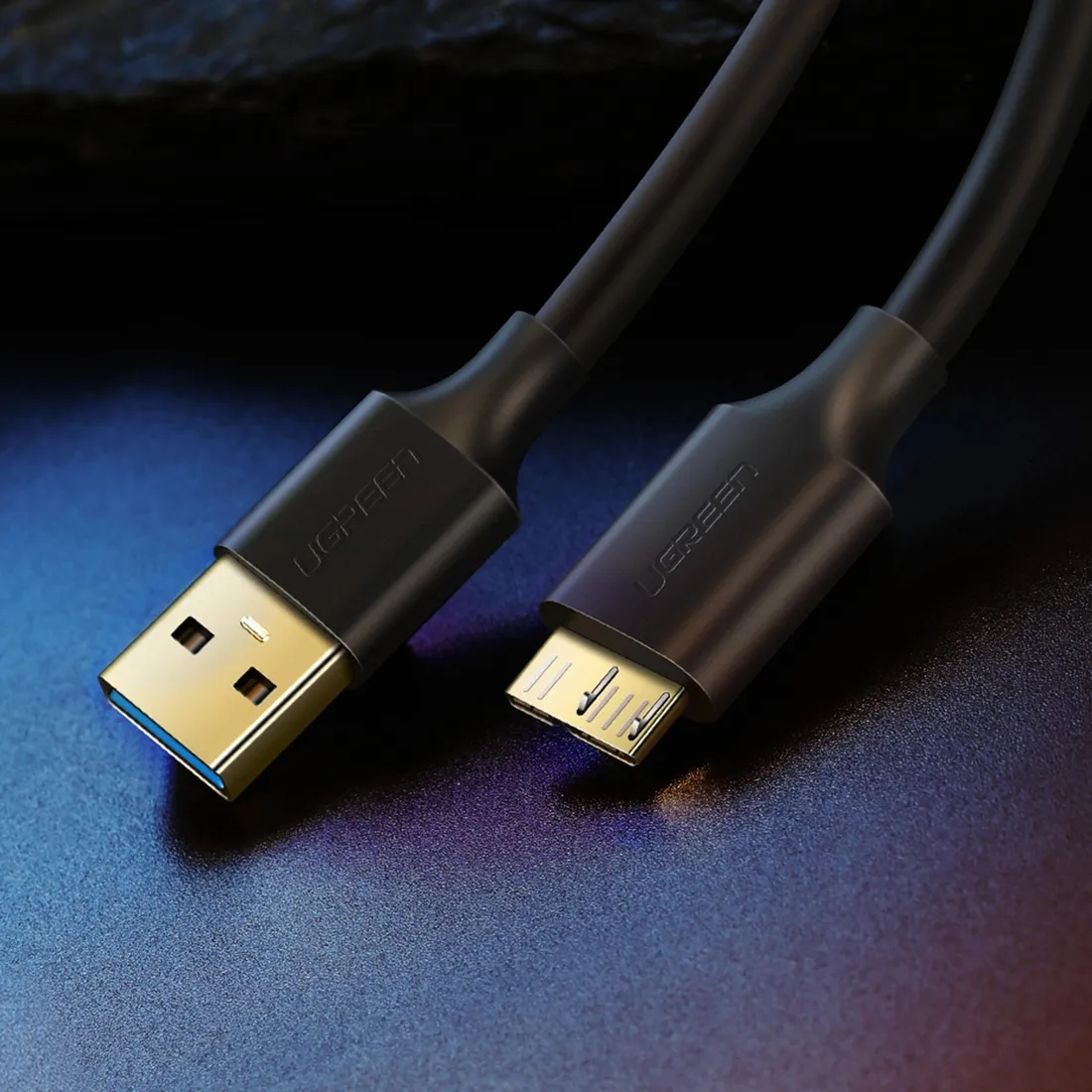 kabel-ugreen-us130-10843-usb-a-3-0-micro-usb-b-2m-czarny