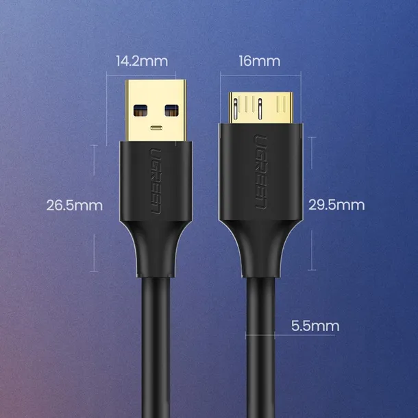 kabel-ugreen-us130-10843-usb-a-3-0-micro-usb-b-2m-czarny-stan-nowy-kod-producenta-10843