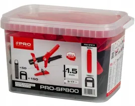 system-poziomujacy-pro-sp800-15mm-mix-klipsy-kliny-150-50-szt-wiadro-5l