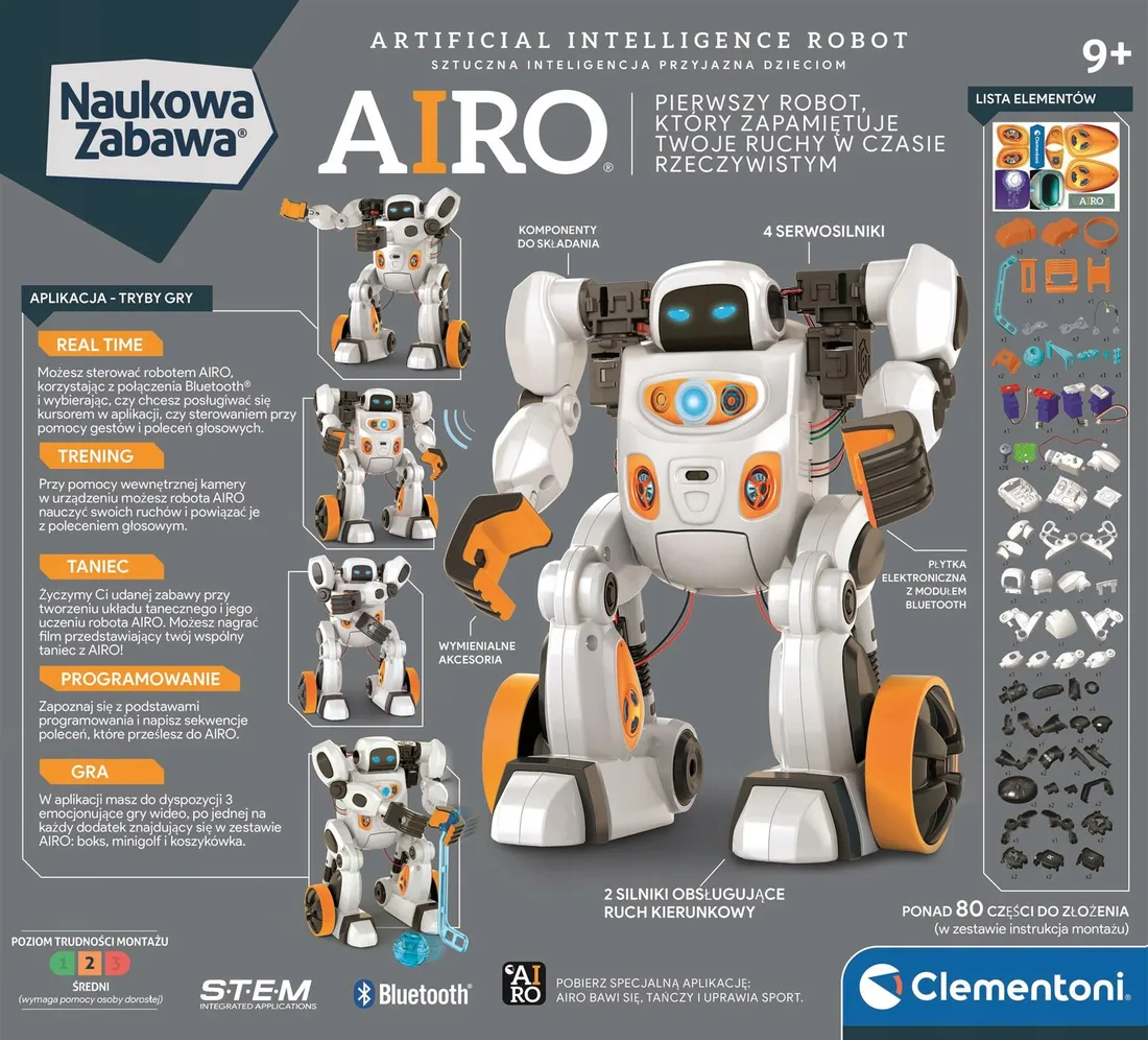 do-programowania-i-kodowania-clementoni-robot-airo-50819-stan-nowy