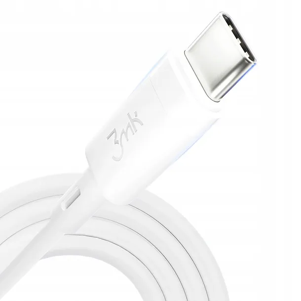 kabel-3mk-hyper-silicone-cable-usb-c-usb-c-60w-3a-bialy-waga-z-opakowaniem-0-05-kg