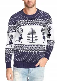 swiateczny-sweter-ek-meski-z-reniferem-dla-niego-niebieski-blue-prezent