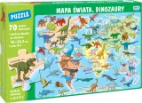 puzzle-70-elementow-mapa-swiata-dinozaury-kod-producenta-123