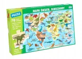 puzzle-70-elementow-mapa-swiata-dinozaury-kolekcja-dinozaury