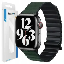 beline-pasek-do-apple-watch-magnetic-pro-42-44-45-49mm-czarno-zielony