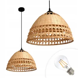 zestaw-lampa-wiszaca-sufitowa-pleciona-boho-zarowka-7w-e27-ciepla-biala