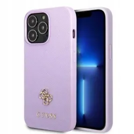 etui-guess-saffiano-4g-small-metal-logo-na-iphone-13-pro-max-purpurowe