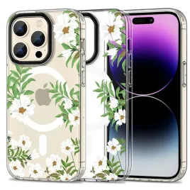 etui-tech-protect-magmood-magsafe-na-iphone-15-pro-stokrotki-z-liscmi